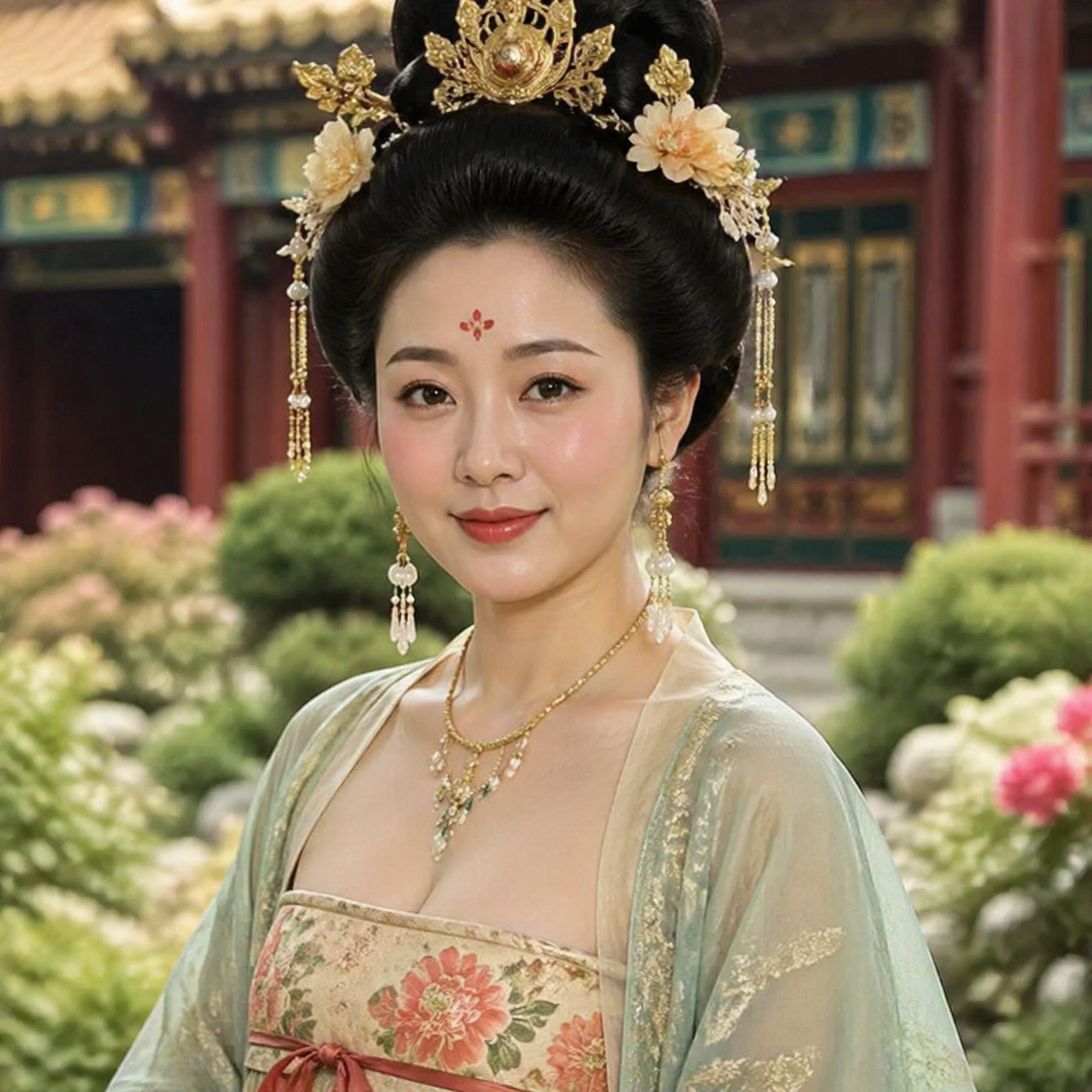 Historical Yang Guifei Realistic Portrait output