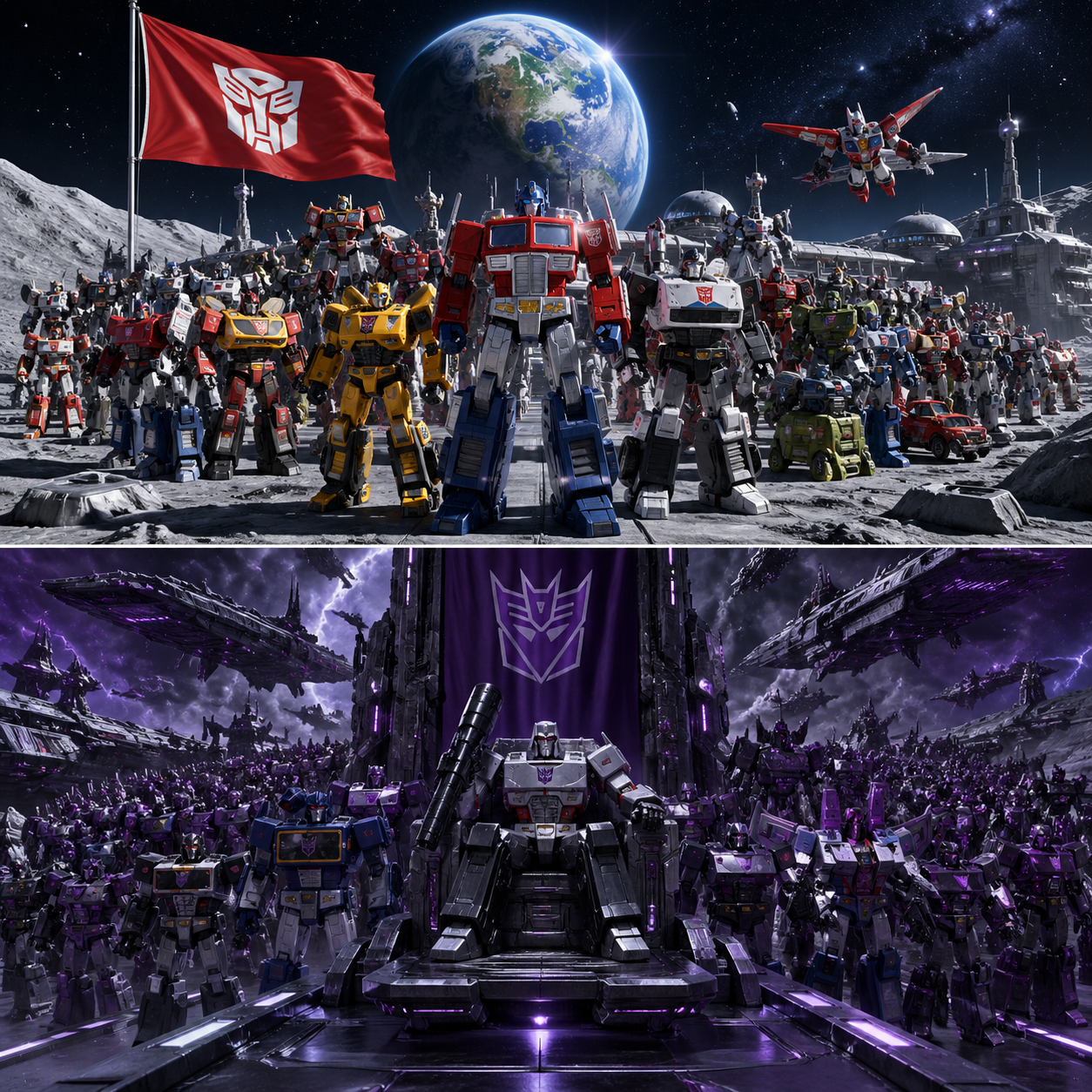 Autobots Assembled at Lunar Base output