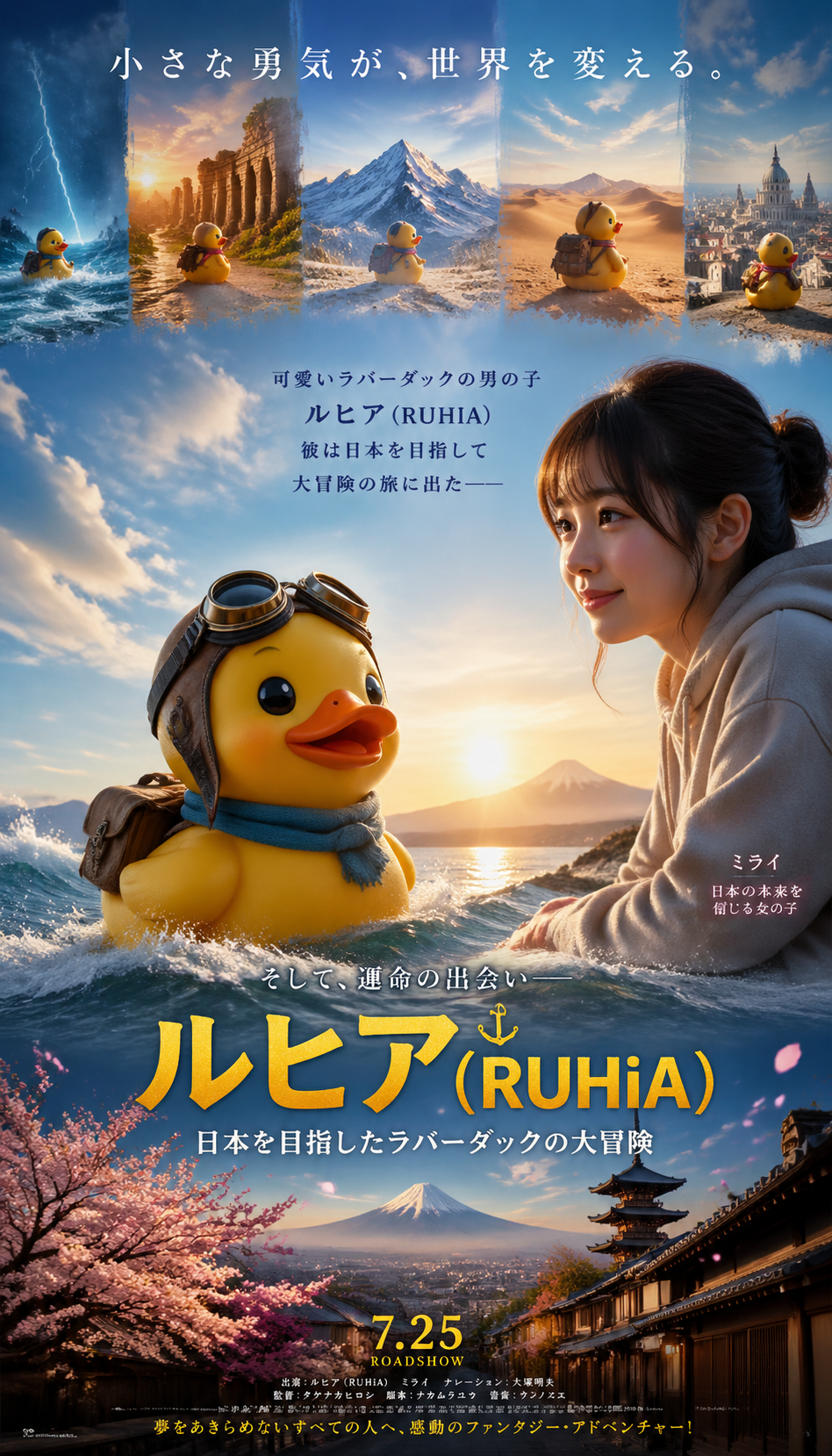 Rubber Duck Boy Live-Action Movie Poster output