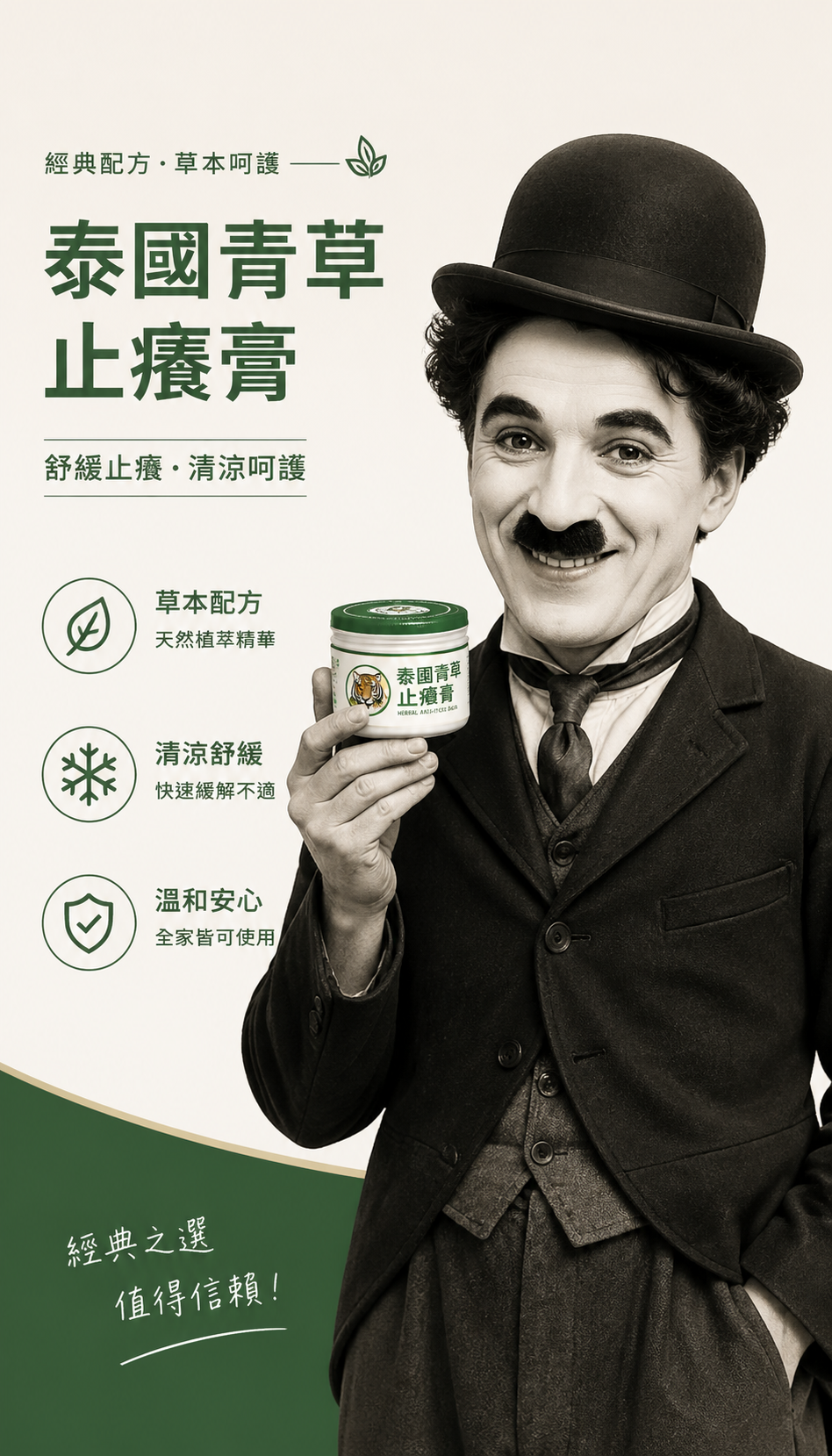 Charlie Chaplin Product Poster Redesign output