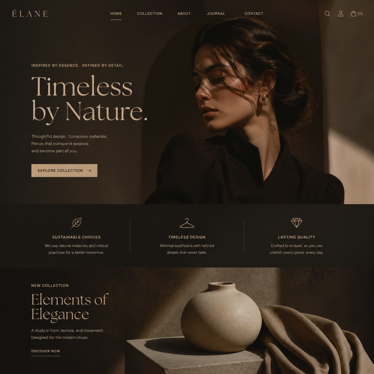 Create a landing page using this image as a reference for style and color gra... output