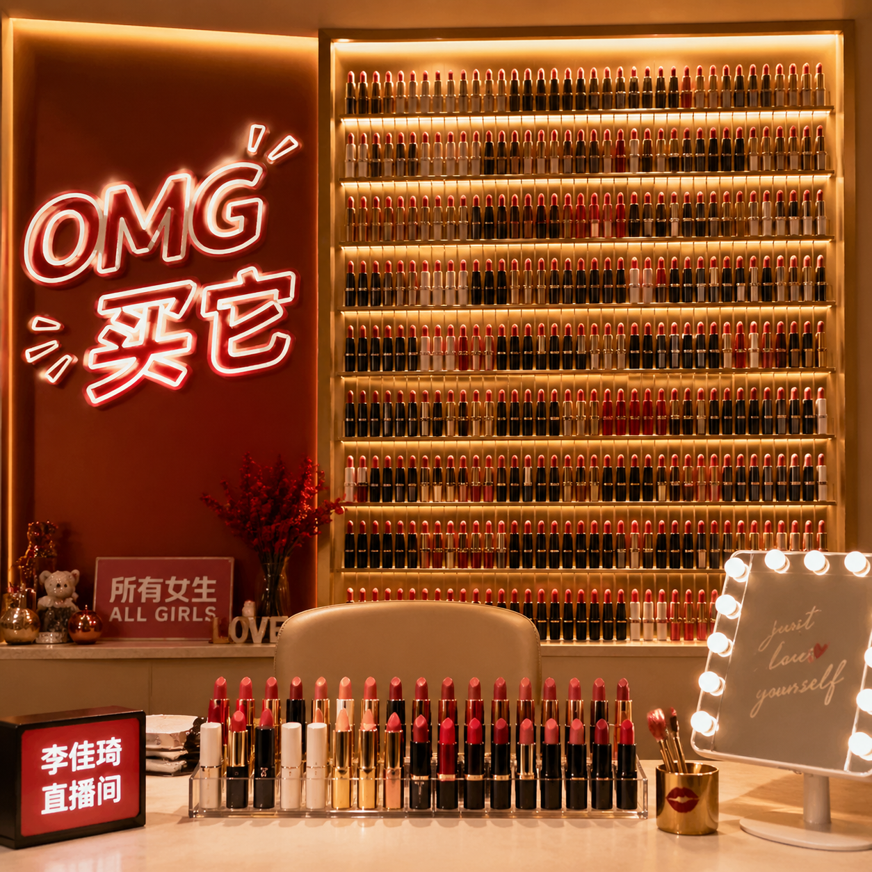 Li Jiaqi Lipstick Livestream Background output
